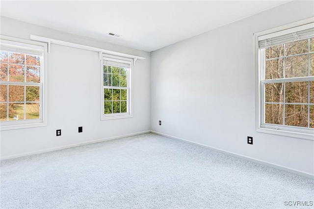 15116 Alderwood Turn, Chester, VA 23831 - spare room with a wealth of natural light, visible vents, carpet floors, and baseboards
