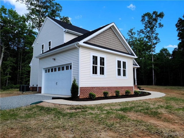 12036 Corte Castle Rd, Chesterfield, VA 23838 - view of home's exterior with driveway and central AC unit