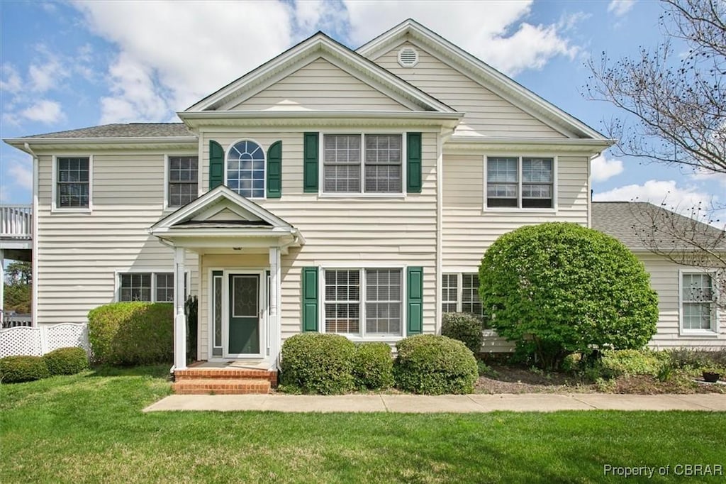 3110 Cider House Rd, Toano, VA 23168 - view of front of house with a front lawn