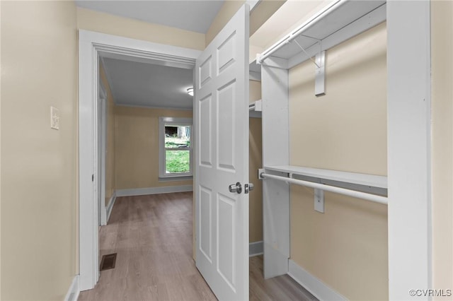 1413 First Rock Rd, Prospect, VA 23960 - walk in closet with visible vents and light wood-style flooring