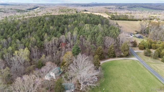 1413 First Rock Rd, Prospect, VA 23960 - aerial view featuring a forest view