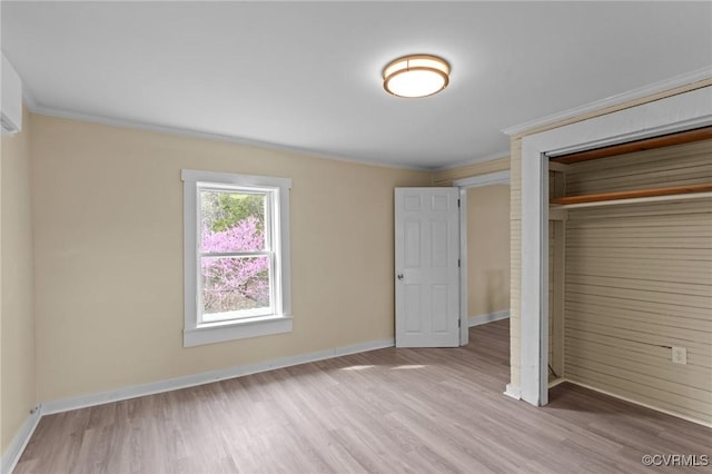 1413 First Rock Rd, Prospect, VA 23960 - unfurnished bedroom featuring crown molding, baseboards, and wood finished floors