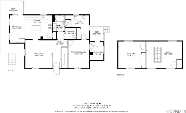 1413 First Rock Rd, Prospect, VA 23960 - floor plan