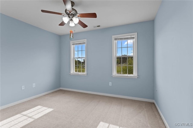 10011 Loblolly Ter, Amelia, VA 23002 - carpeted spare room featuring baseboards and a ceiling fan
