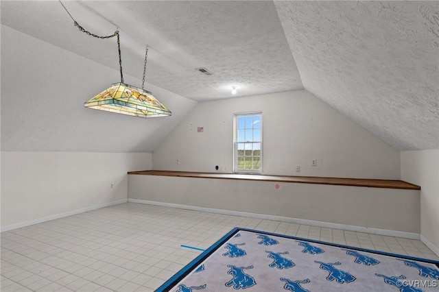 10011 Loblolly Ter, Amelia, VA 23002 - additional living space with a textured ceiling, lofted ceiling, and baseboards