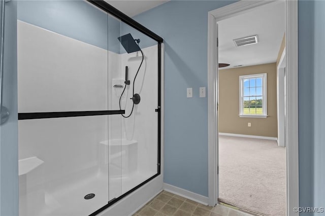 10011 Loblolly Ter, Amelia, VA 23002 - bathroom featuring baseboards and a shower stall