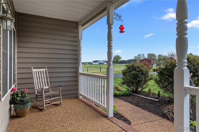10011 Loblolly Ter, Amelia, VA 23002 - view of patio / terrace featuring covered porch
