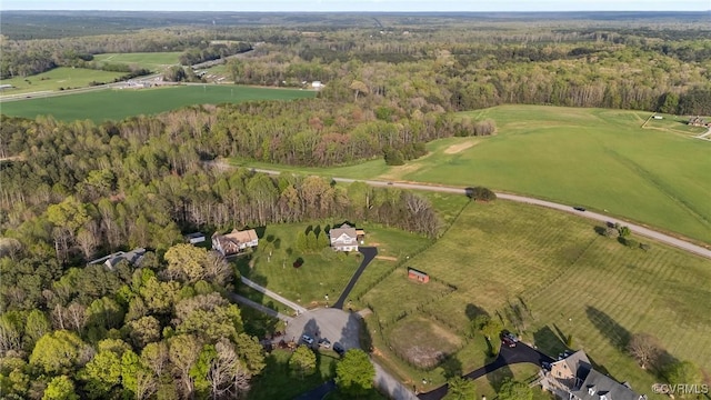 10011 Loblolly Ter, Amelia, VA 23002 - aerial view of property and surrounding area with a forest