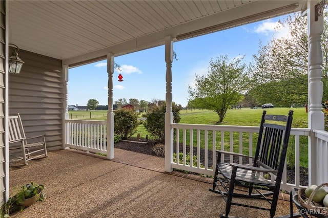 10011 Loblolly Ter, Amelia, VA 23002 - view of patio / terrace with covered porch