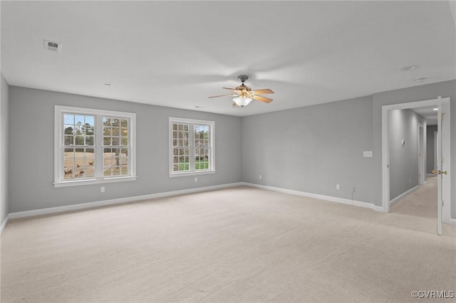 11421 Regal Ter, Providence Forge, VA 23140 - unfurnished room featuring ceiling fan, baseboards, and light colored carpet