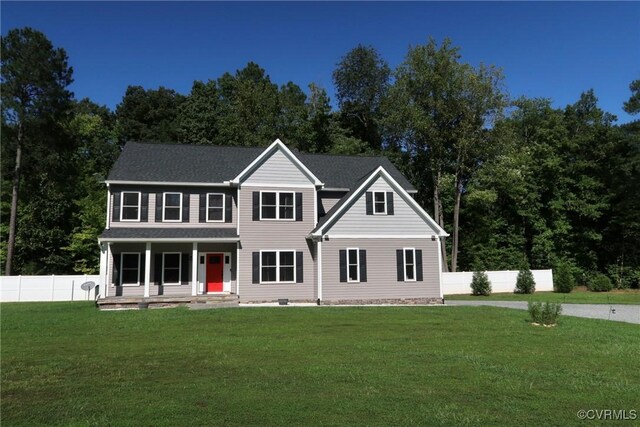 13201 Brooke Ridge Ln, Spotsylvania, VA 22551 - colonial house featuring covered porch