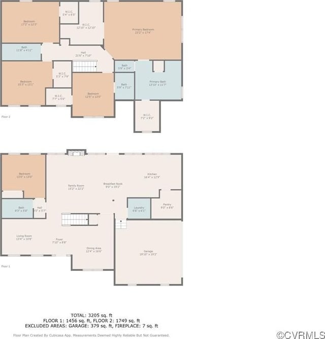 13201 Brooke Ridge Ln, Spotsylvania, VA 22551 - view of floor plan / room layout