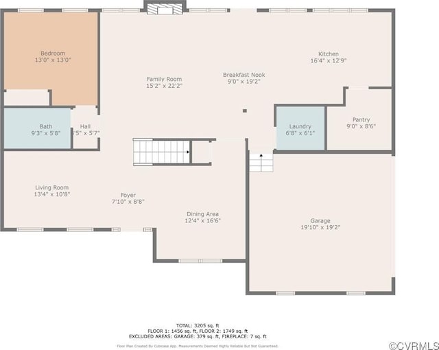 13201 Brooke Ridge Ln, Spotsylvania, VA 22551 - view of home floor plan