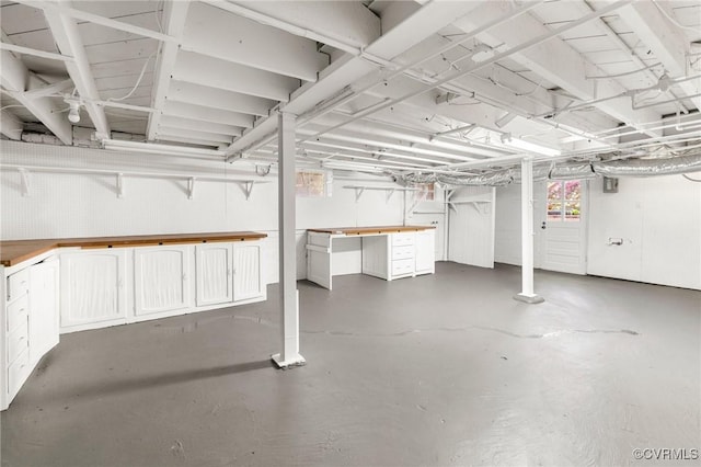 view of below grade area