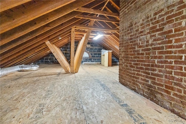 view of attic