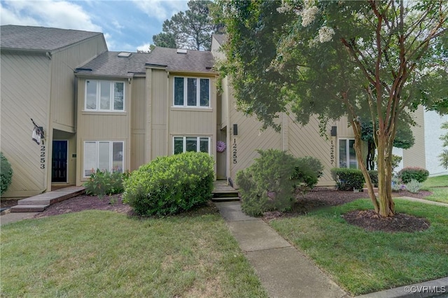 12255 Shore View Dr, Henrico, VA 23233 - townhome / multi-family property with a front lawn and roof with shingles