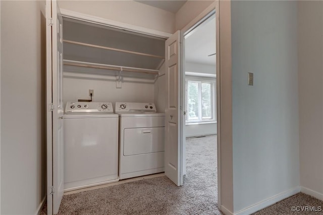 12255 Shore View Dr, Henrico, VA 23233 - laundry area with separate washer and dryer and light colored carpet