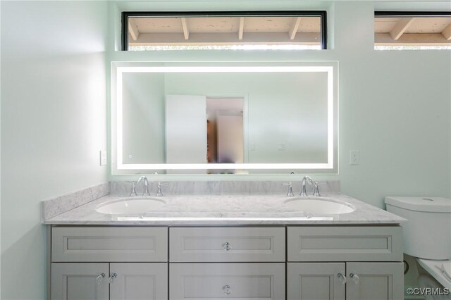 941 Wilton Coves Dr, Hartfield, VA 23071 - bathroom with toilet and double vanity