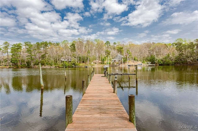 941 Wilton Coves Dr, Hartfield, VA 23071 - dock with a water view