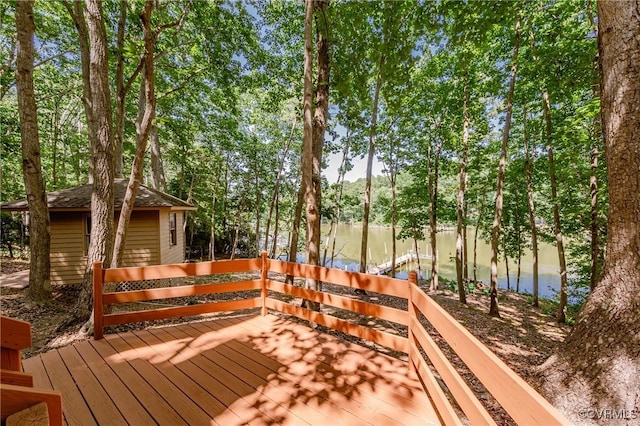 941 Wilton Coves Dr, Hartfield, VA 23071 - view of wooden terrace