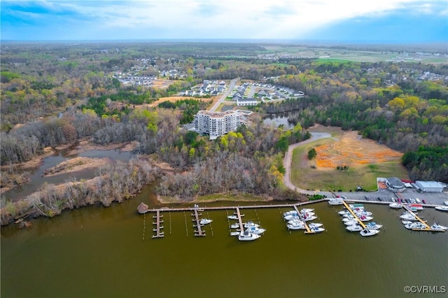 301 Beacon Ridge Dr Unit 109, Hopewell, VA 23860 - drone / aerial view with a water view and a forest view