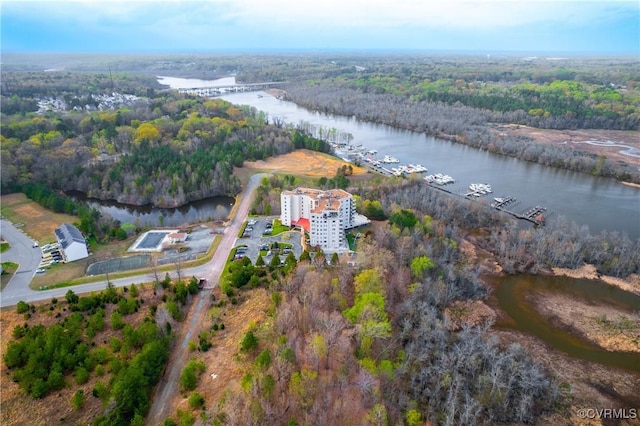 301 Beacon Ridge Dr Unit 109, Hopewell, VA 23860 - view of property location with a large body of water and a forest