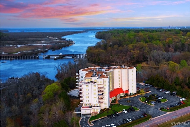301 Beacon Ridge Dr Unit 109, Hopewell, VA 23860 - drone / aerial view of a nearby body of water and a forest