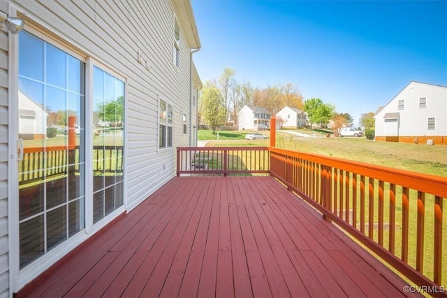 2567 Exhall Ct, Chester, VA 23831 - wooden deck featuring a residential view and a yard