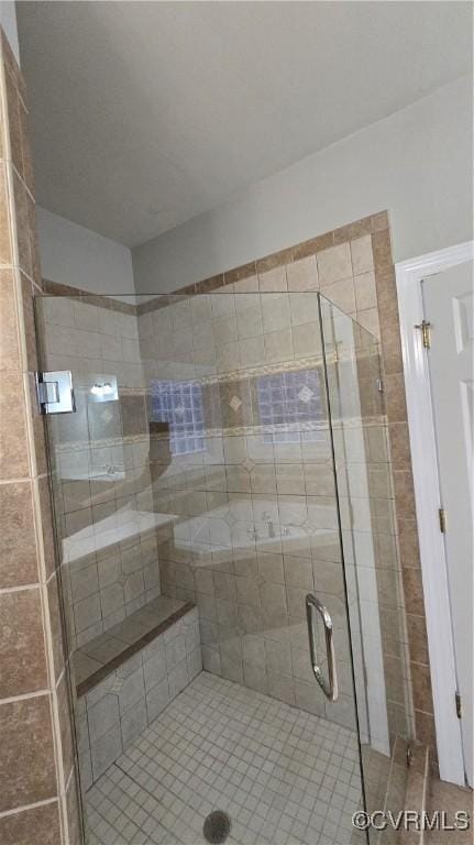 454 W Spring Forest Rd, King William, VA 23086 - full bath with tile patterned flooring and a shower stall