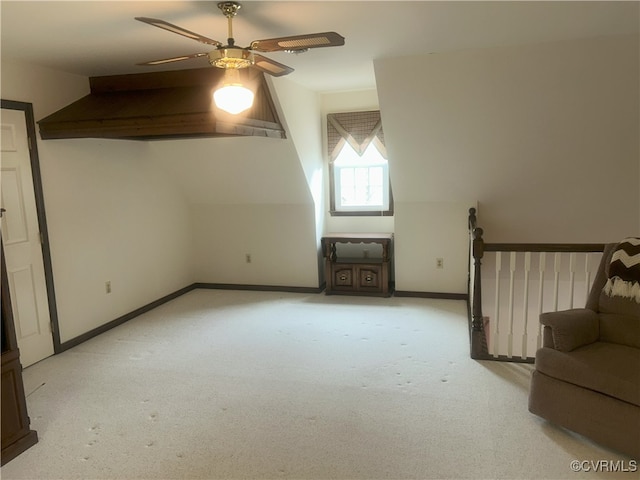 2611 Mistwood Forest Dr, Chester, VA 23831 - additional living space featuring carpet floors, baseboards, and a ceiling fan