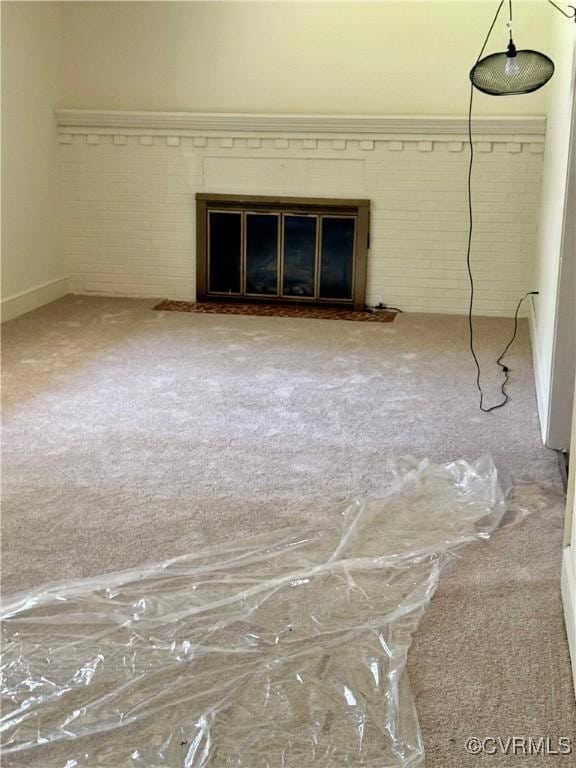 2919 Park Dr, Petersburg, VA 23805 - detailed view of carpet flooring and a glass covered fireplace