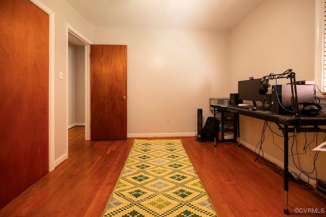 8186 Signal Hill Rd, Richmond, VA 23111 - home office featuring wood finished floors and baseboards