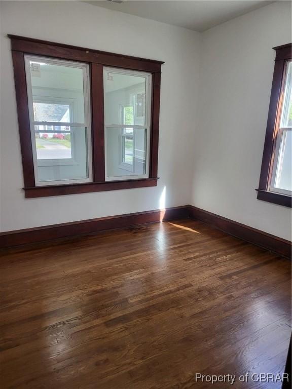 325 Hampton Roads Ave, Hampton, VA 23661 - empty room featuring wood finished floors and baseboards