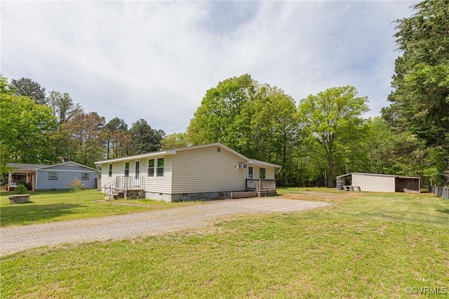 12161 Ashland Heights Rd, Ashland, VA 23005 - view of home's exterior with a yard and crawl space