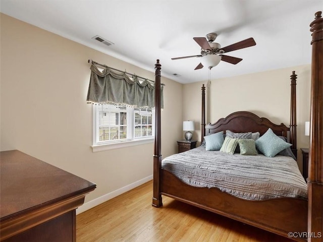 9208 Gayton Rd, Glen Allen, VA 23229 - bedroom with light wood-style floors and ceiling fan
