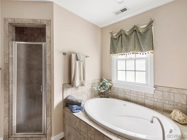 9208 Gayton Rd, Glen Allen, VA 23229 - full bathroom with a stall shower and a bath