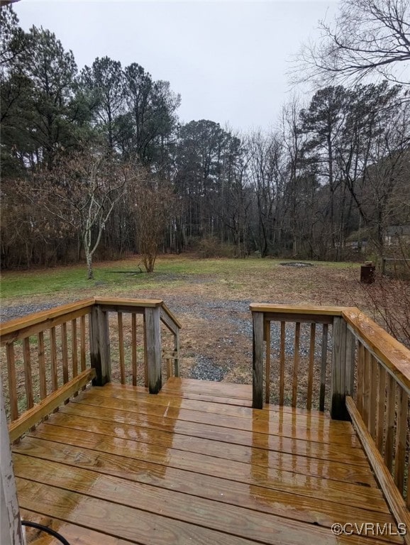 6080 Buckley Hall Rd, Mathews, VA 23035 - view of wooden deck