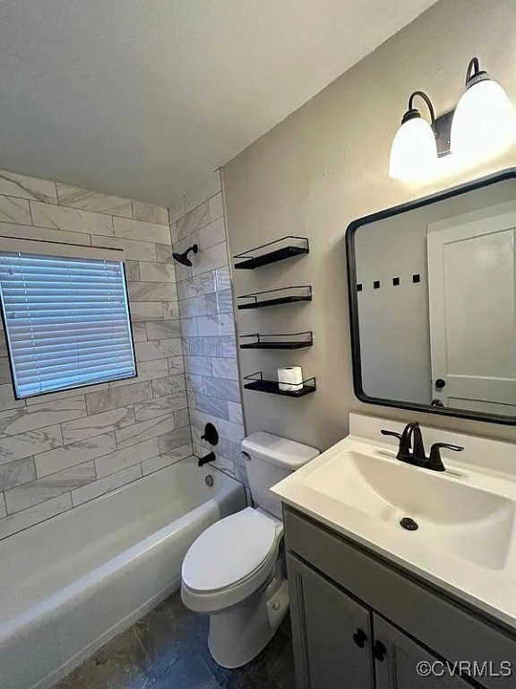 3002 5th Ave, Richmond, VA 23222 - full bathroom featuring toilet, vanity, and shower / tub combination