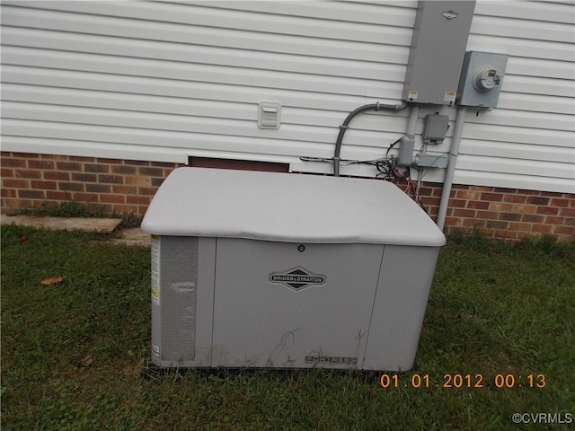 8304 Elizabeth Ann Dr, Hanover, VA 23111 - exterior view of a power unit, electric meter, and crawl space