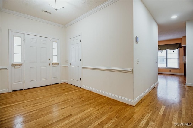 240 Lighthouse Pointe, North Prince George, VA 23860 - foyer entrance with light wood finished floors and crown molding