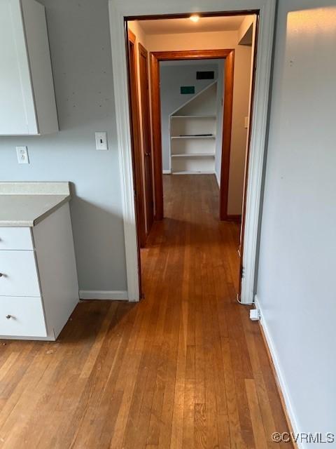 2005 Hungary Rd, Henrico, VA 23228 - hallway with hardwood / wood-style flooring and baseboards