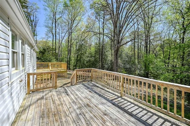 view of wooden terrace
