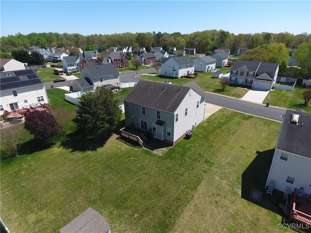 1353 Woodside Mews, Henrico, VA 23231 - bird's eye view featuring a residential view