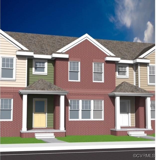 2219 Perry St, Richmond, VA 23225 - multi unit property featuring roof with shingles and brick siding