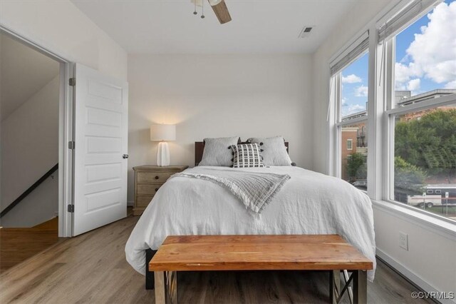 5007 Old Main St, Henrico, VA 23231 - bedroom featuring wood finished floors and a ceiling fan