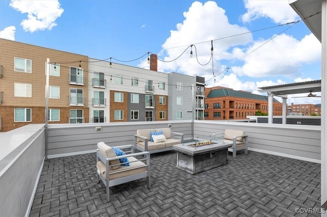 5007 Old Main St, Henrico, VA 23231 - view of patio with a fire pit