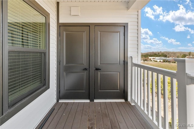 exterior space with french doors