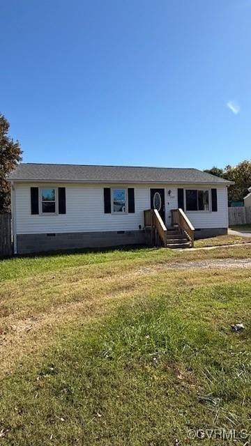 4409 Samara Dr, Henrico, VA 23231 - single story home featuring a front yard, crawl space, and fence