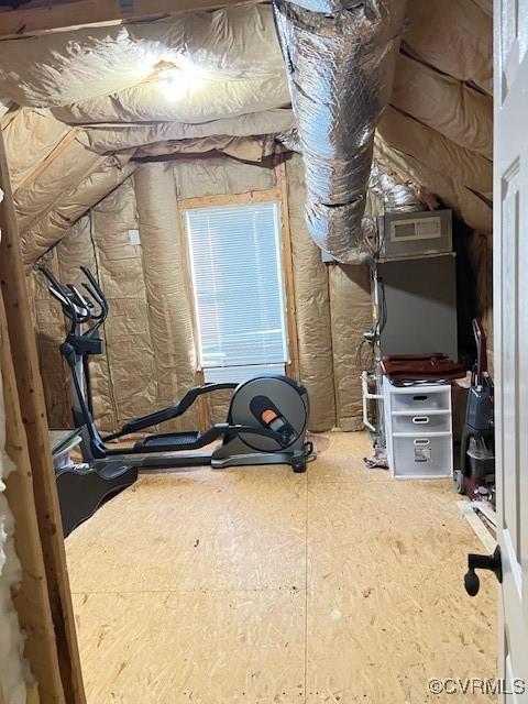 view of exercise area