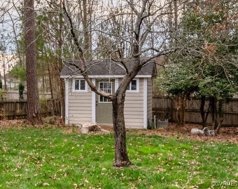 2228 Millcrest Ter, Midlothian, VA 23112 - view of outdoor structure with a fenced backyard
